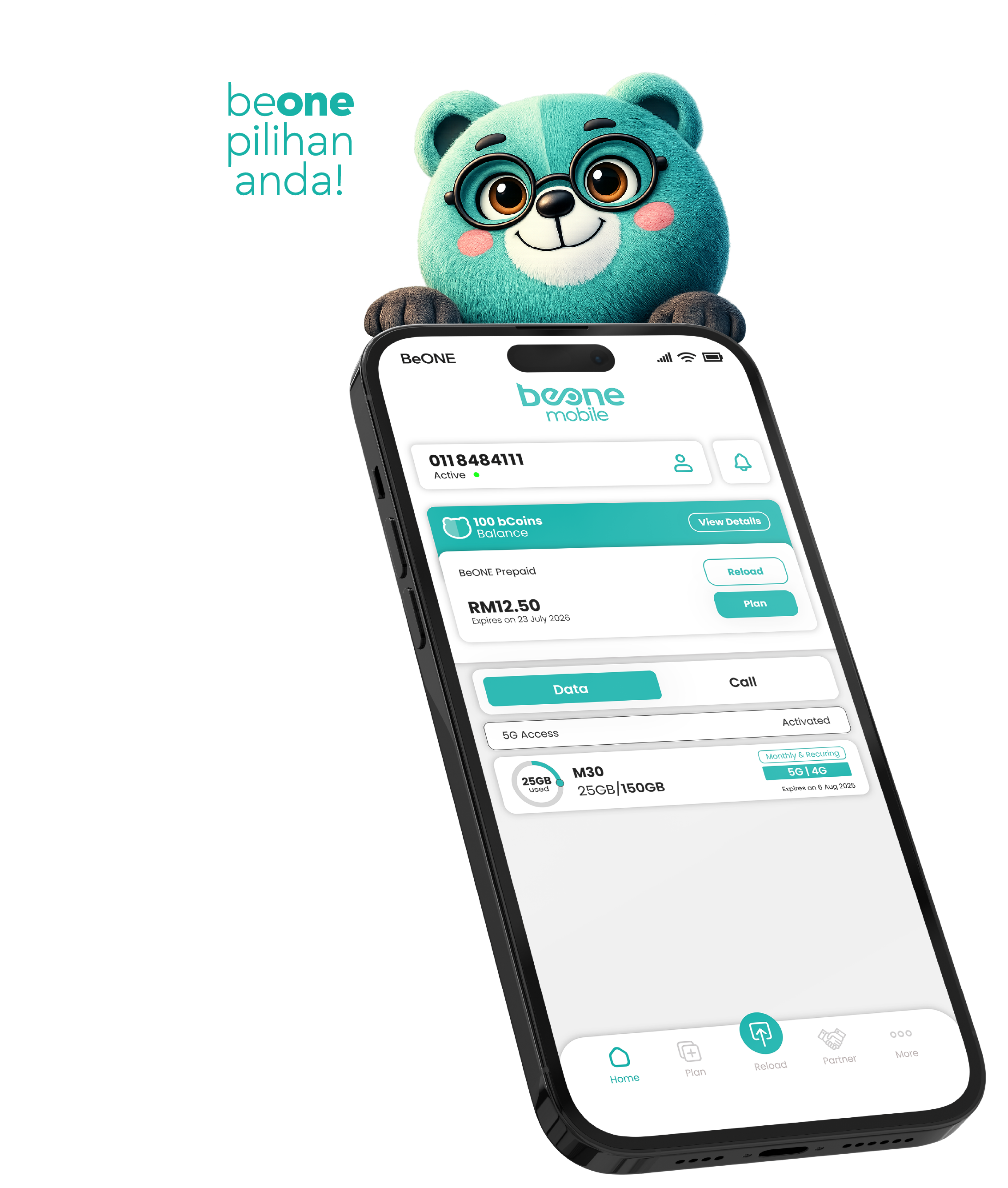 BeONE App with Mascot